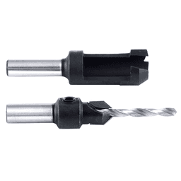9/64" 2-Piece Countersink/Steel Plug Cutter Set - Alt Image 1
