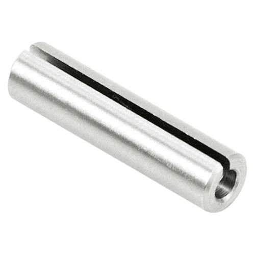 1/4" x 1" High Precision Steel Router Collet Reducer, 3mm Shank - Alt Image 1