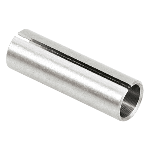 8mm x 1" High Precision Steel Router Collet Reducer, 1/4" Shank - Alt Image 1