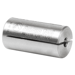 1/2" x 1" High Precision Steel Router Collet Reducer, 1/8" Shank - Alt Image 1