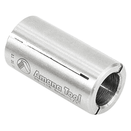 1/2" x 1" High Precision Steel Router Collet Reducer, 8mm Shank - Alt Image 1