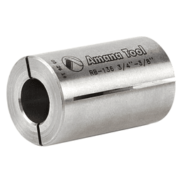 3/4" x 1-1/4" High Precision Steel Router Collet Reducer, 3/8" Shank - Alt Image 1