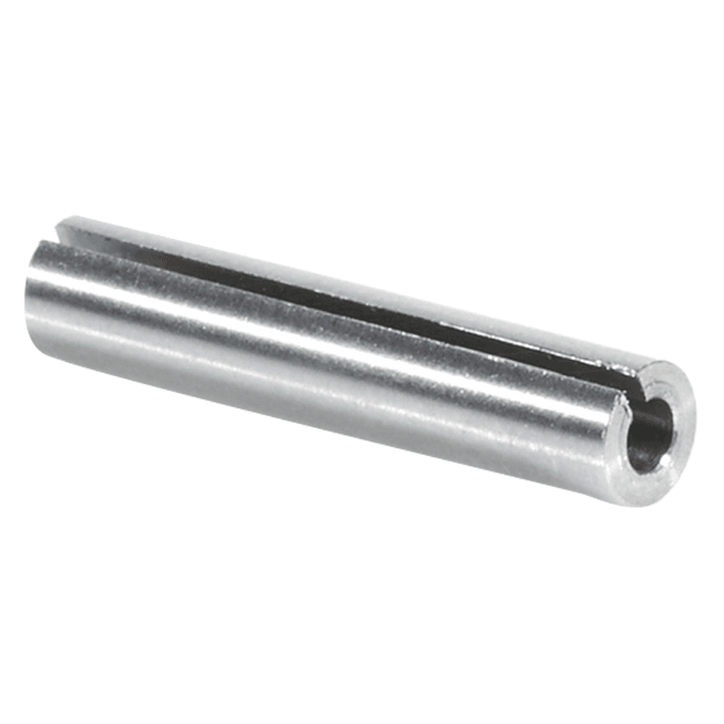 4mm x 20mm High Precision Steel Router Collet Reducer, 2mm Shank - Alt Image 1