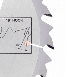 Anti-Kickback and Cooling Slots - Safe and Efficient Ripping with Amana Saw Blade