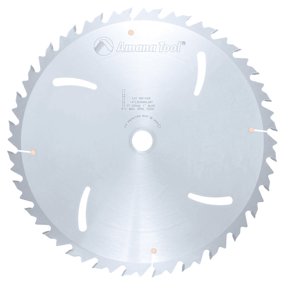 14" x 28 Teeth Euro Rip Saw Blade with Cooling Slot - Main Image