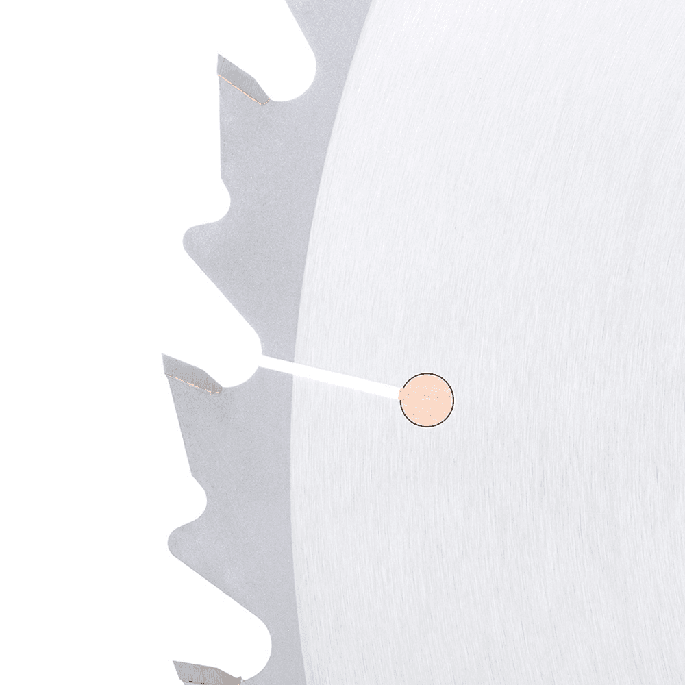 16" x 28 Teeth Euro Rip Saw Blade with Cooling Slot - Alt Image 1