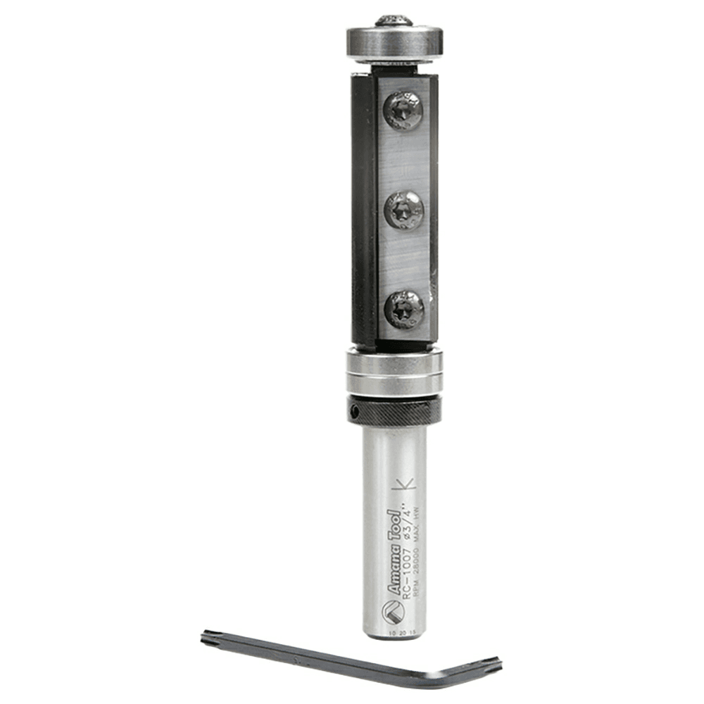 3/4" x 4-1/4" Insert Flush Trim Bit, 2-Flute, 1/2" Shank - Main Image