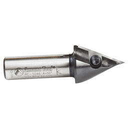 7/8" x 2-9/16" 50° CNC Insert V-Groove Router Bit, 1-Flute, 1/2" Shank Alt 2 - Image