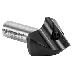 1-7/32" x 2-9/16" 70° CNC Insert V-Groove Router Bit, 1-Flute, 1/2" Shank Alt 3 - Image