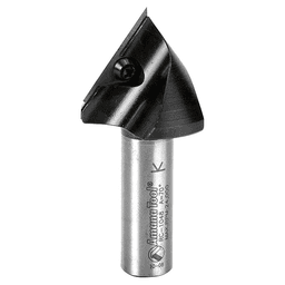 1-7/32" x 2-9/16" 70° CNC Insert V-Groove Router Bit, 1-Flute, 1/2" Shank Main - Image