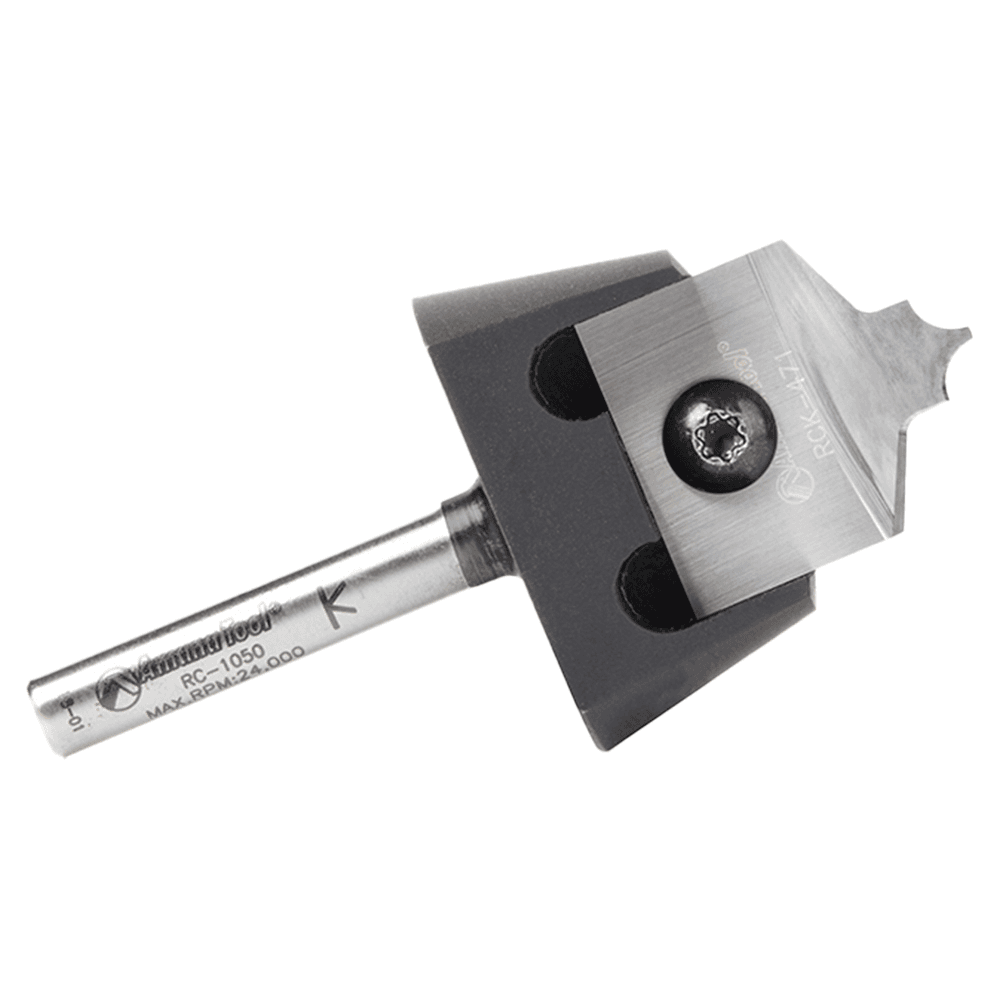 RC-1053 1/8" Radius x 7/8" x 1/4" Tru Point Roundover Insert CNC System Router Bit, 1/4" Shank Alt 2 - Image