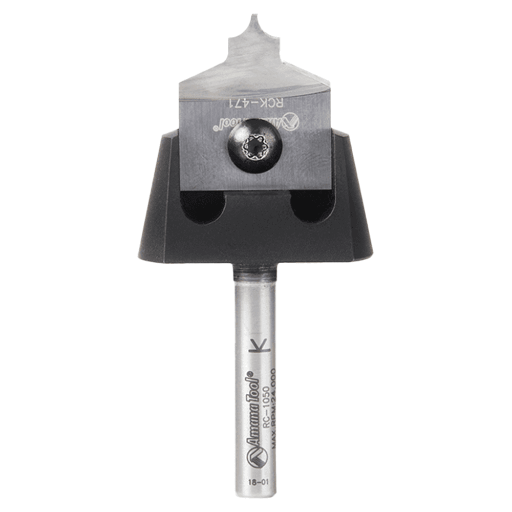 RC-1053 1/8" Radius x 7/8" x 1/4" Tru Point Roundover Insert CNC System Router Bit, 1/4" Shank Main - Image