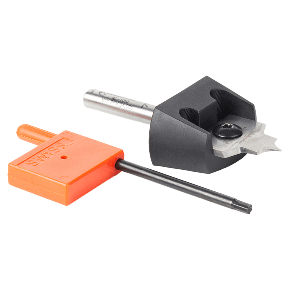 RC-1054 3/16" Radius x 7/8" x 3/8" Tru Point Roundover Insert CNC System Router Bit, 1/4" Shank Alt 3 - Image