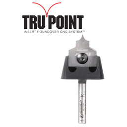 RC-1054 3/16" Radius x 7/8" x 3/8" Tru Point Roundover Insert CNC System Router Bit, 1/4" Shank Main - Image