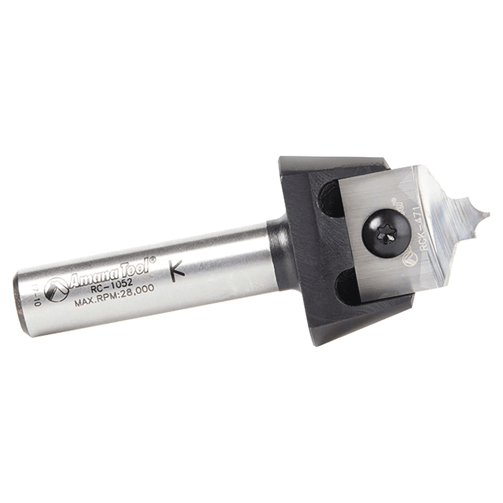 RC-1056 1/8" Radius x 7/8" x 1/4" Tru Point Roundover Insert CNC System Router Bit, 1/2" Shank Alt 2 - Image