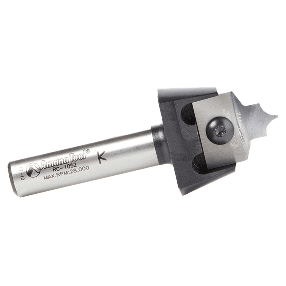 RC-1057 3/16" Radius x 7/8" x 3/8" Tru Point Roundover Insert CNC System Router Bit, 1/2" Shank Alt 2 - Image
