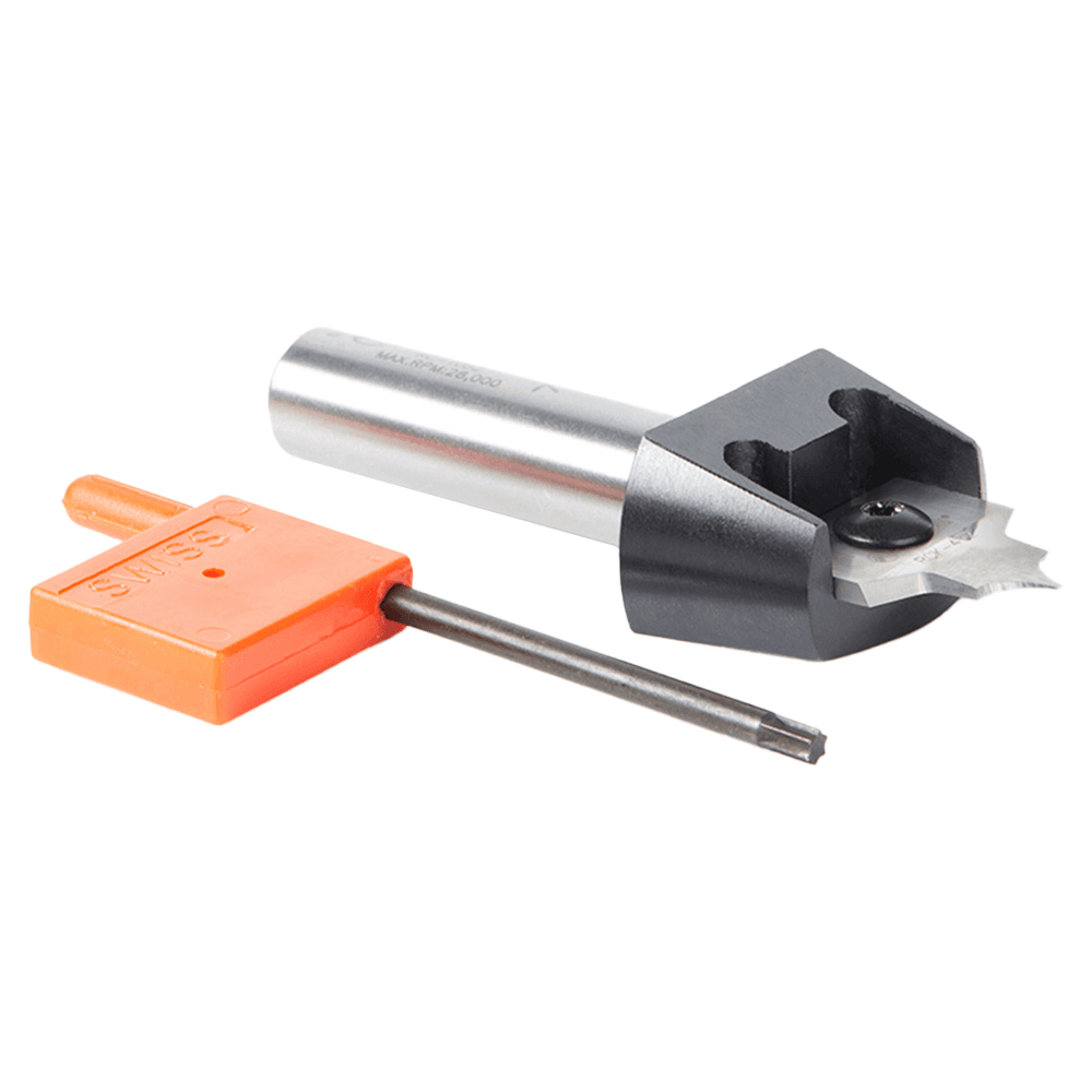 RC-1057 3/16" Radius x 7/8" x 3/8" Tru Point Roundover Insert CNC System Router Bit, 1/2" Shank Alt 3 - Image
