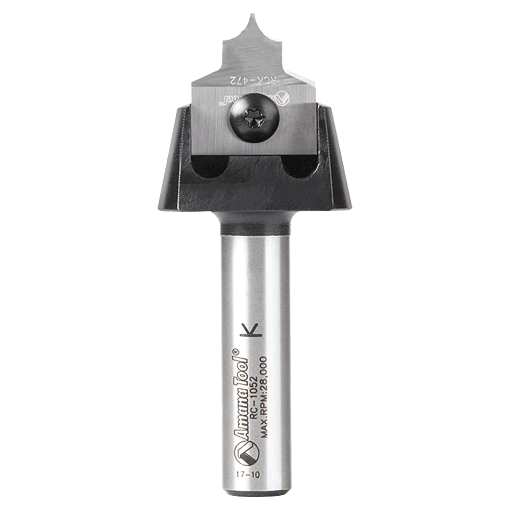 RC-1057 3/16" Radius x 7/8" x 3/8" Tru Point Roundover Insert CNC System Router Bit, 1/2" Shank Main - Image