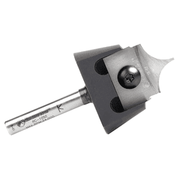 RC-1062 3/8" Radius x 7/8" x 3/8" Tru Point Roundover Insert CNC System Router Bit, 1/4" Inch Shank Alt 2 - Image