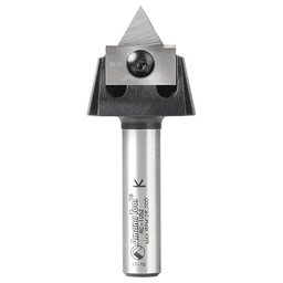 RC-1065 7/8" x 1/2" 60° Tru Point CNC System Insert V-Groove Router Bit, 1/2" Shank Main - Image