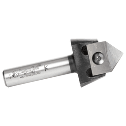 RC-1067 7/8" x 3/8" 90° Tru Point CNC System Insert V-Groove Router Bit, 1/2" Shank Alt 2 - Image
