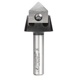 RC-1067 7/8" x 3/8" 90° Tru Point CNC System Insert V-Groove Router Bit, 1/2" Shank Main - Image