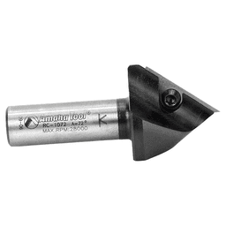 1-1/4" x 2-19/32" 72° CNC Insert V-Groove Router Bit, 1-Flute, 1/2" Shank Alt 2 - Image