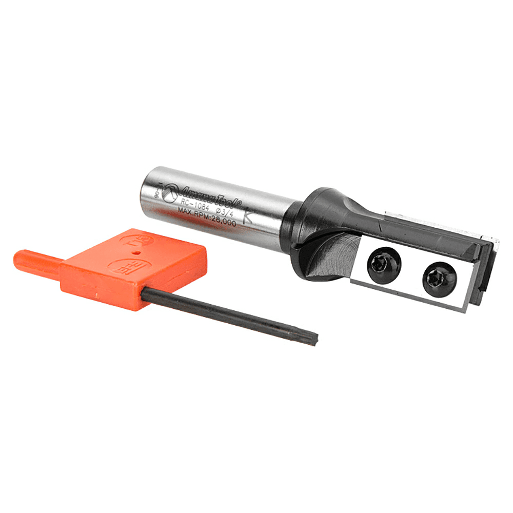 Insert plunge bit with 3/4" x 3-3/8" dimensions by Amana for woodworking projects