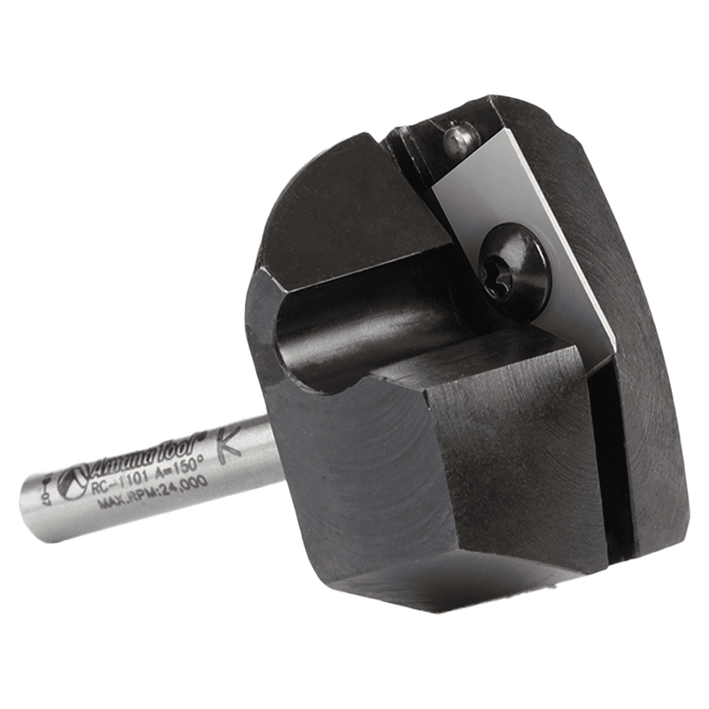 Insert V-Groove 150° x 13/64 x 1/4" Shank CNC Router Bit Alt 3 - Image