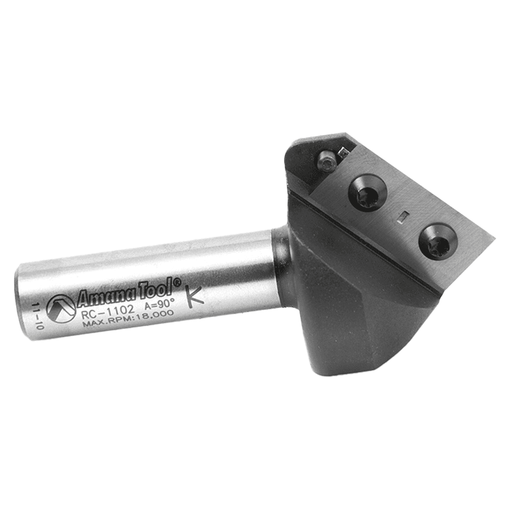 Insert V-Groove 90° x 3/4 x 1/2" Shank CNC Router Bit Alt 3 - Image
