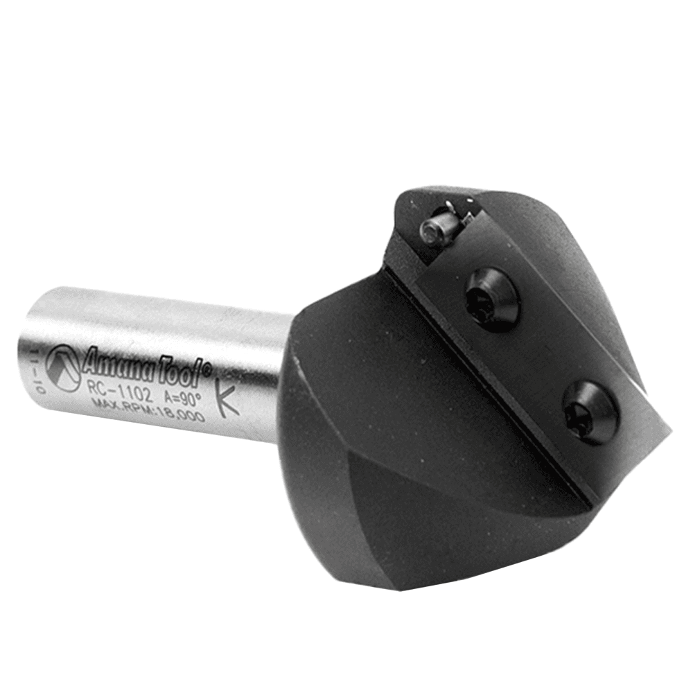 Insert V-Groove 90° x 3/4 x 1/2" Shank CNC Router Bit Alt 4 - Image