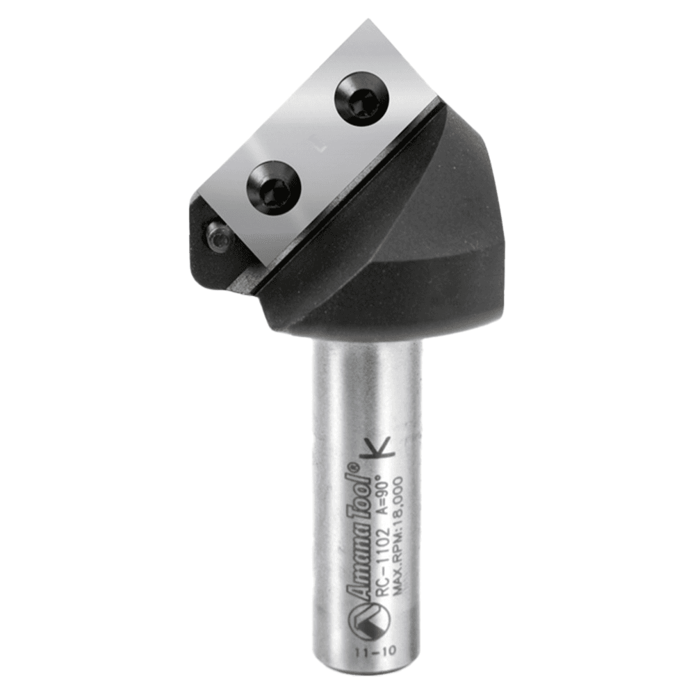 Insert V-Groove 90° x 3/4 x 1/2" Shank CNC Router Bit Main - Image