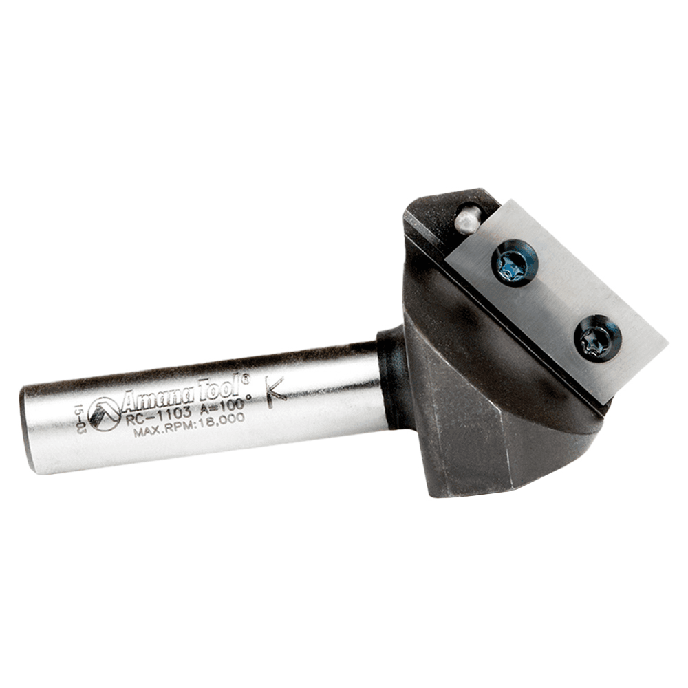 Insert V-Groove 100° x 11/16 x 1/2" Shank CNC Router Bit Alt 2 - Image