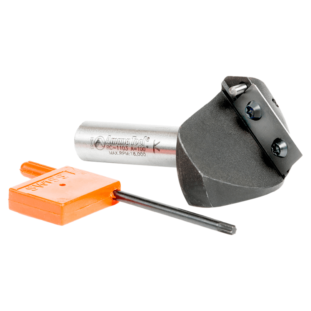 Insert V-Groove 100° x 11/16 x 1/2" Shank CNC Router Bit Alt 3 - Image