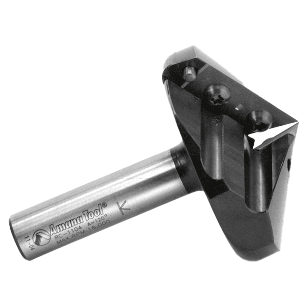 Insert V-Groove 120° x 2-1/32 x 1/2" Shank CNC Router Bit Alt 2 - Image