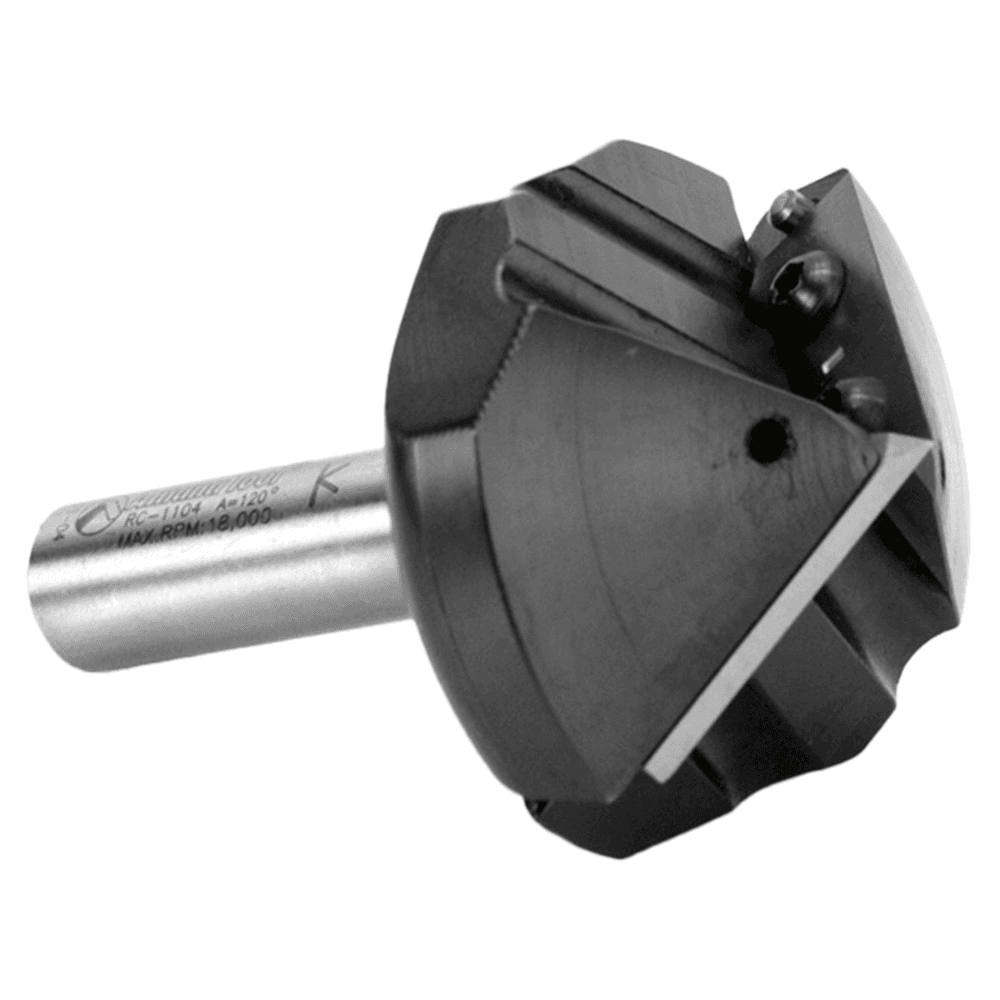 Insert V-Groove 120° x 2-1/32 x 1/2" Shank CNC Router Bit Alt 3 - Image