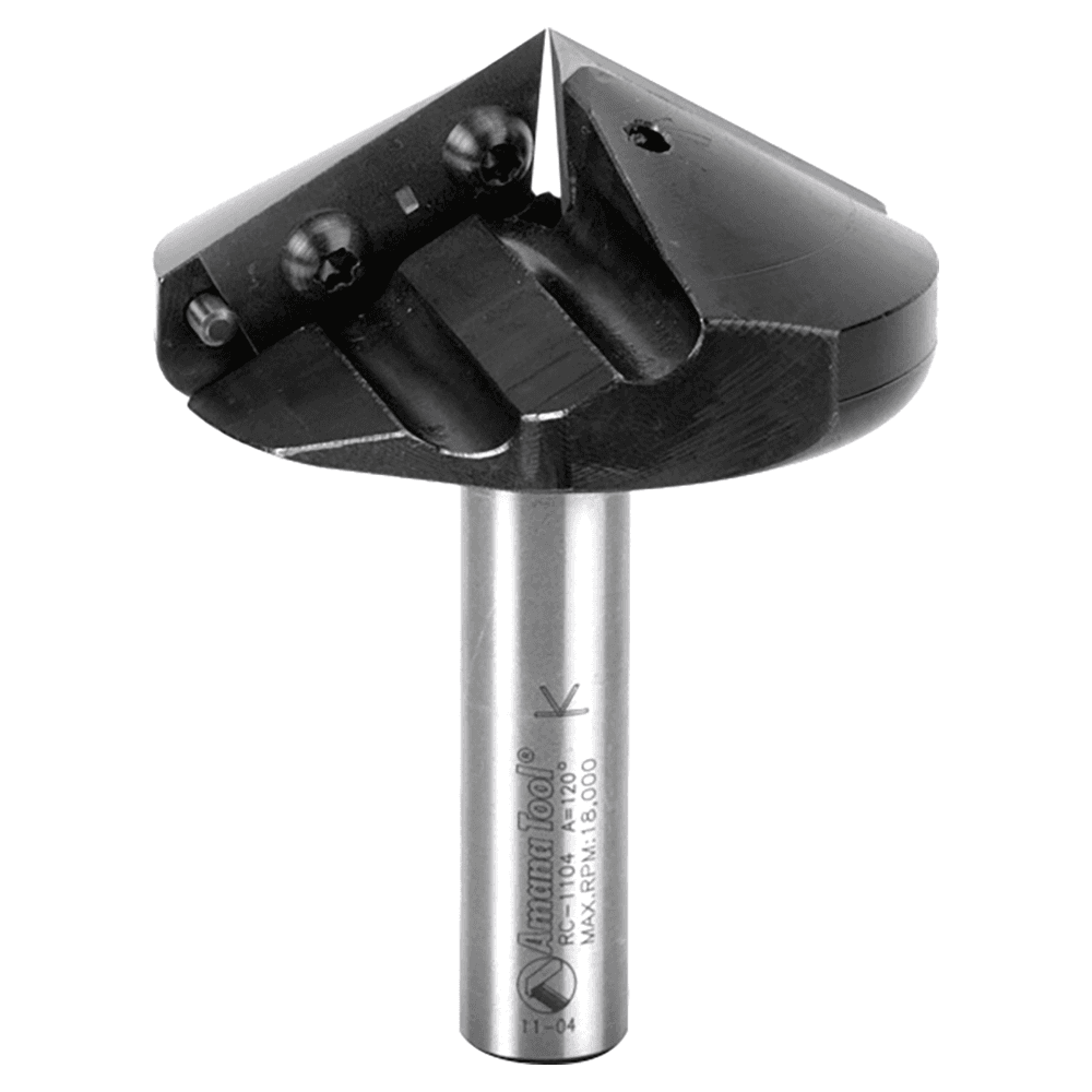 Insert V-Groove 120° x 2-1/32 x 1/2" Shank CNC Router Bit Main - Image