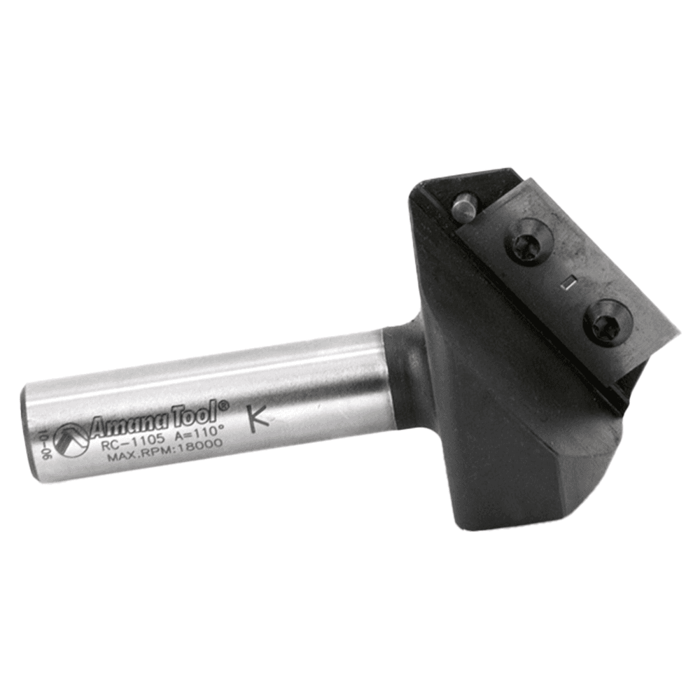1-3/4" Dia x 5/8" CNC Insert V-Groove 110°, 1/2" Shank Alt 2 - Image