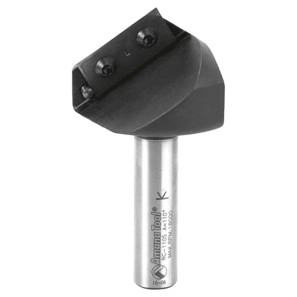 1-3/4" Dia x 5/8" CNC Insert V-Groove 110°, 1/2" Shank Main - Image
