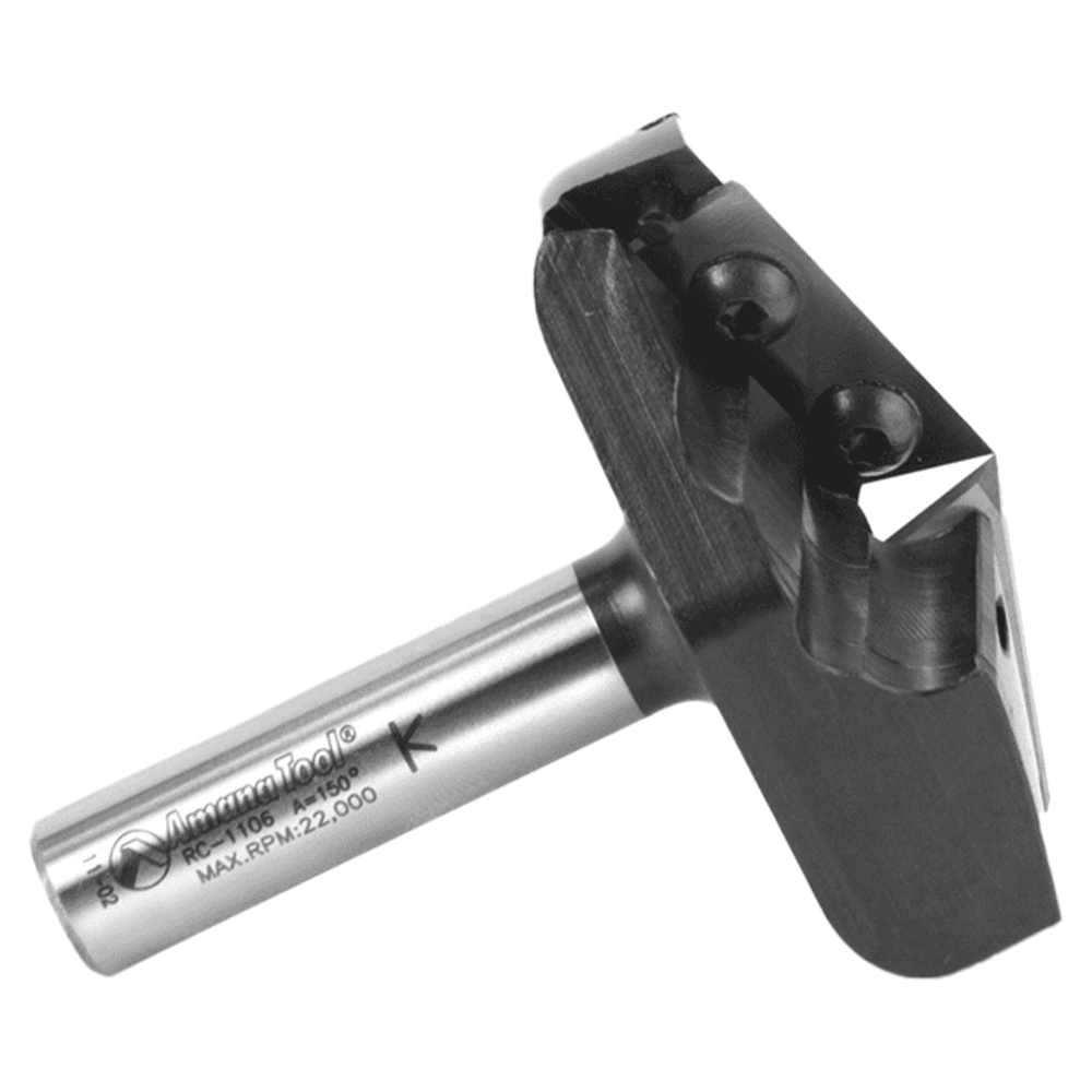 Insert V-Groove 150° x 19/64 x 1/2" Shank CNC Router Bit Alt 2 - Image