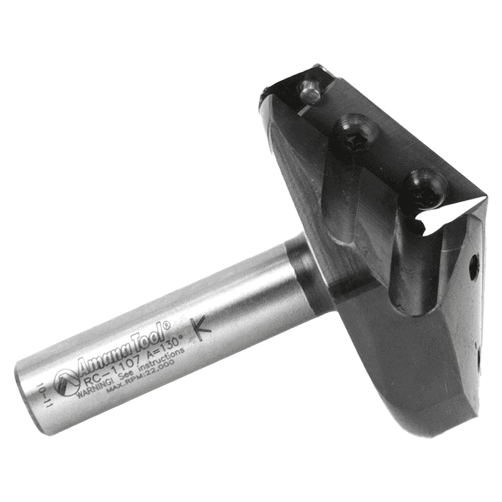 Insert V-Groove 130° x 1/2 x 1/2" Shank CNC Router Bit Alt 2 - Image