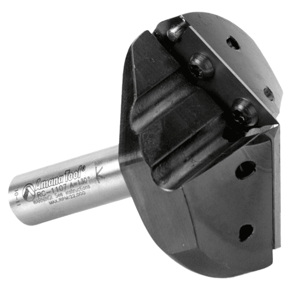 Insert V-Groove 130° x 1/2 x 1/2" Shank CNC Router Bit Alt 3 - Image