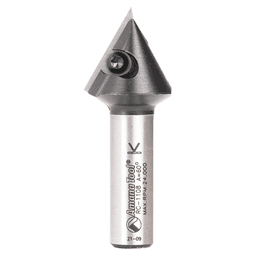 Insert V-Groove 60° x 1-1/16 Dia x 29/32 x 1/2" Shank CNC Router Bit Main - Image