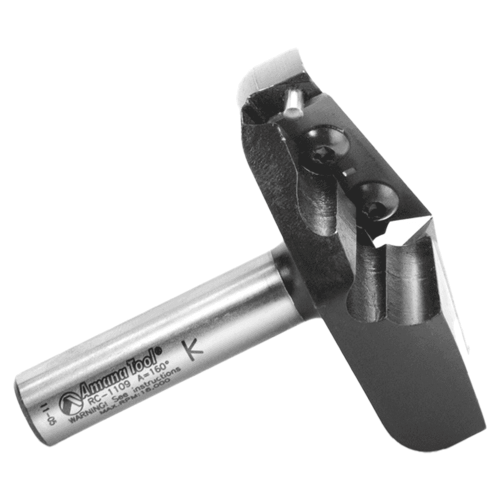 Insert V-Groove 160° x 13/64 x 1/2" Shank CNC Router Bit Alt 2 - Image