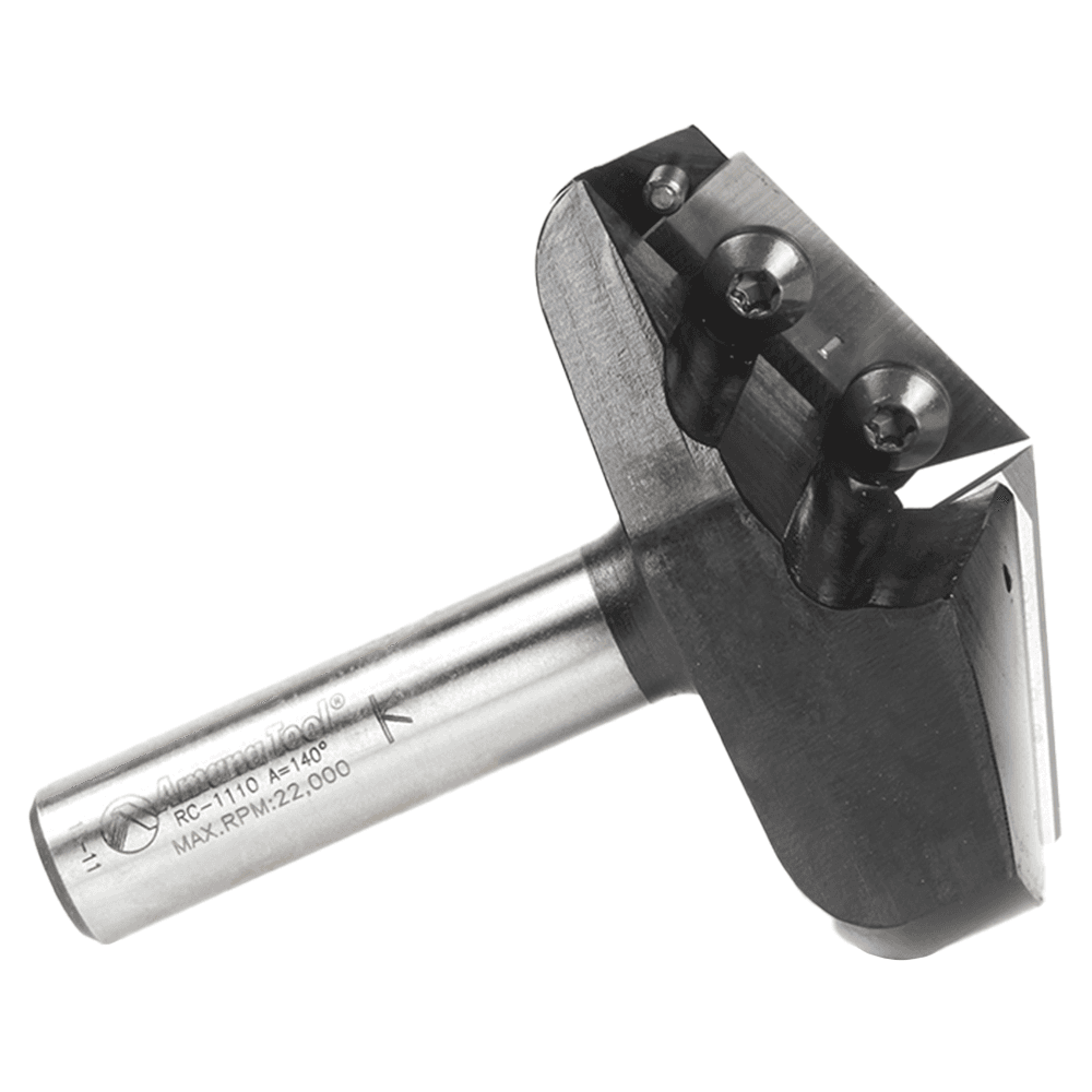 2-13/64" Dia x 13/32" CNC Insert V-Groove 140° Router Bit1/2" Shank Alt 2 - Image