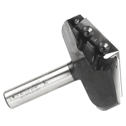 2-13/64" Dia x 13/32" CNC Insert V-Groove 140° Router Bit1/2" Shank Alt 2 - Image