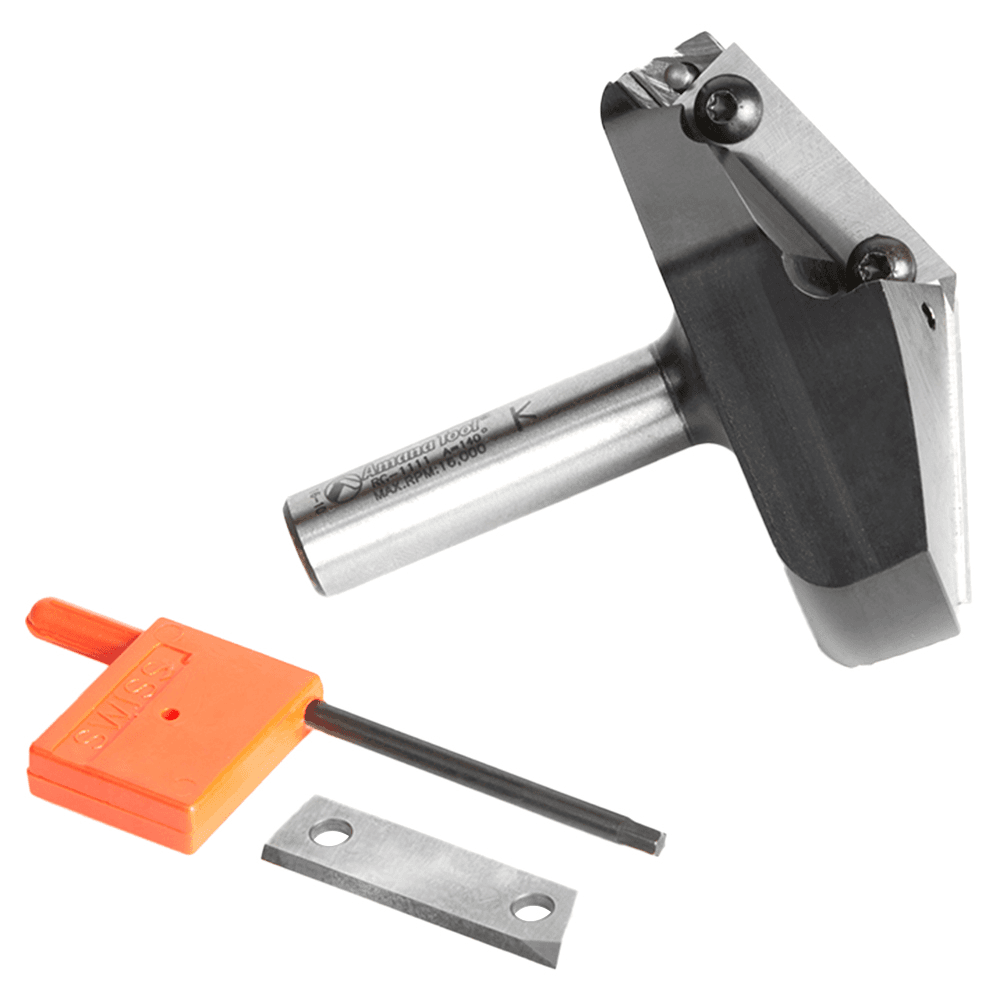Insert V-Groove 140° x 3-5/64 Dia x 1/2 x 1/2" Shank CNC Router Bit Alt 2 - Image