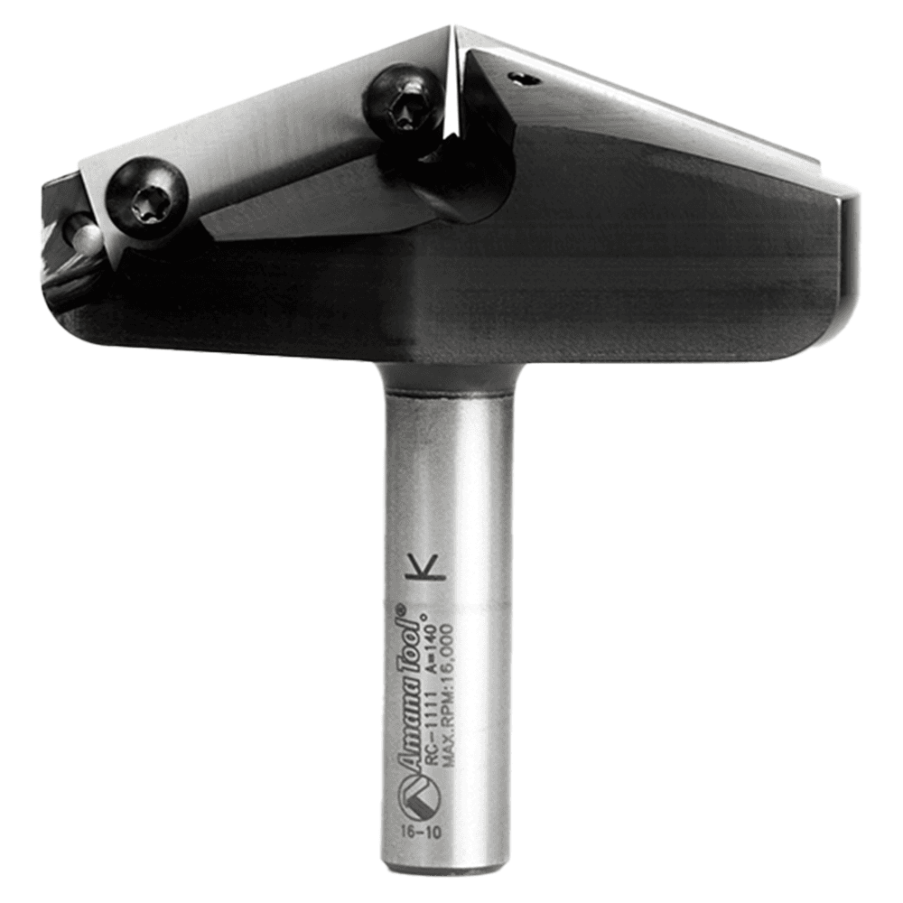 Insert V-Groove 140° x 3-5/64 Dia x 1/2 x 1/2" Shank CNC Router Bit Main - Image
