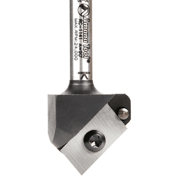 1" Dia x 1/2" CNC Insert V-Groove 90°, 1/4" Shank Alt 4 - Image