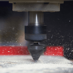 13/16" x 2-5/16" 45° CNC Insert V-Groove Router Bit, 1-Flute, 1/4" Shank Alt 5 - Image